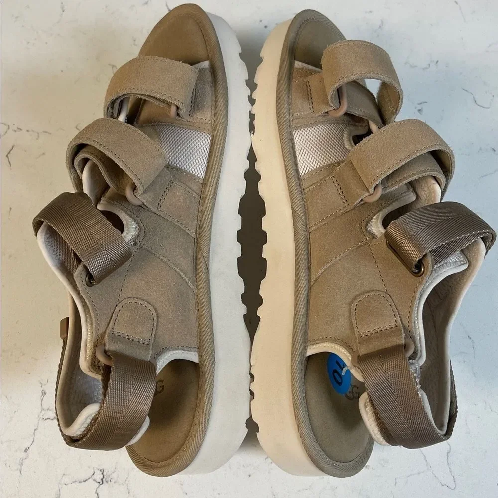 UGG Goldencoast Multis-trap Sandal 'Sand' Tan Sandals Mens 10 1153095